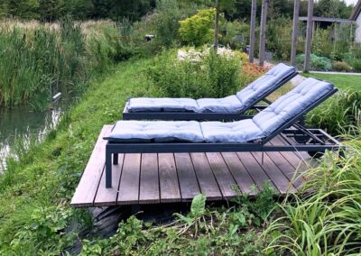 tuinontwerp met zichtlijnen in landelijke tuin