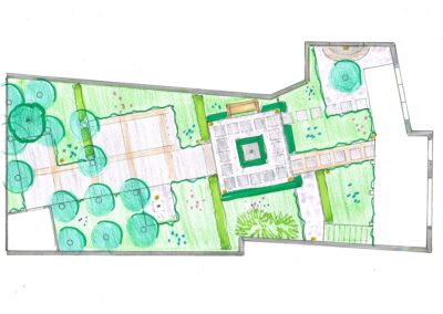 Tuinontwerp besloten stadstuin - tuinarchitect tuinontwerper Utrecht
